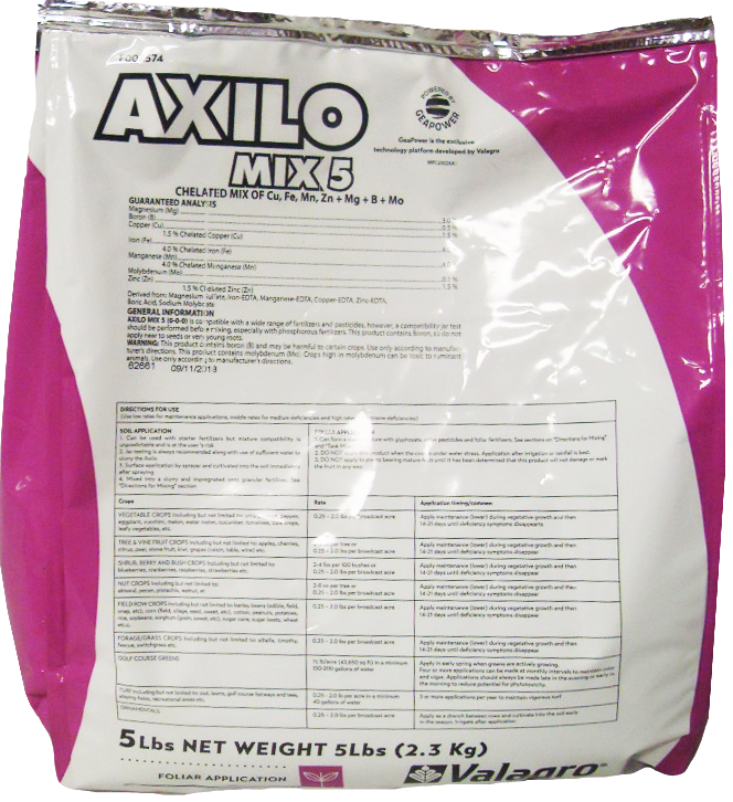 Axilo Mix 5, 5 lb Bag - 8 per case - Fertilizer
